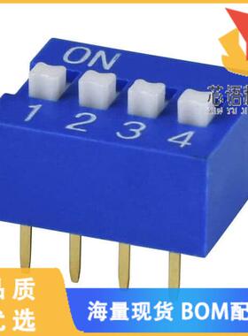 全新DS01C-254-S-04BE原装(DIP SWITCH, SPST, 2.54