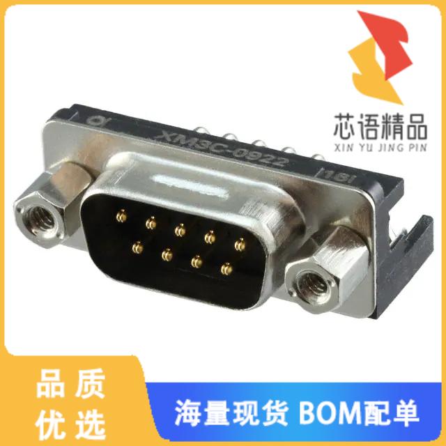 全新XM3C-0922-132原装(CONN D-SUB PLUG 9POS R/A S