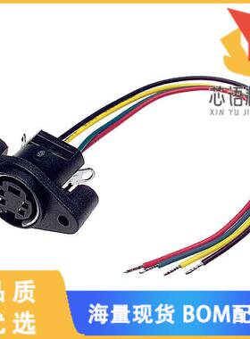 全新MD-40PL100原装(CONN RCPT FMALE MINI DIN 4P W