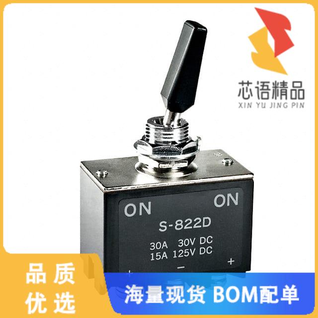 全新S822D原装(SWITCH TOGGLE DPDT 30A 30V)正品