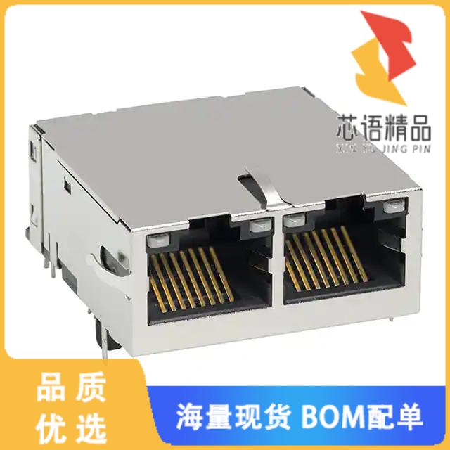 全新0826-1X2T-HS-F原装(CONN JACK 2PORT 1000 BASE