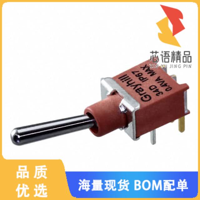 全新34DWMSP11B4M6RT原装(SWITCH TOGGLE SPDT 0.4VA