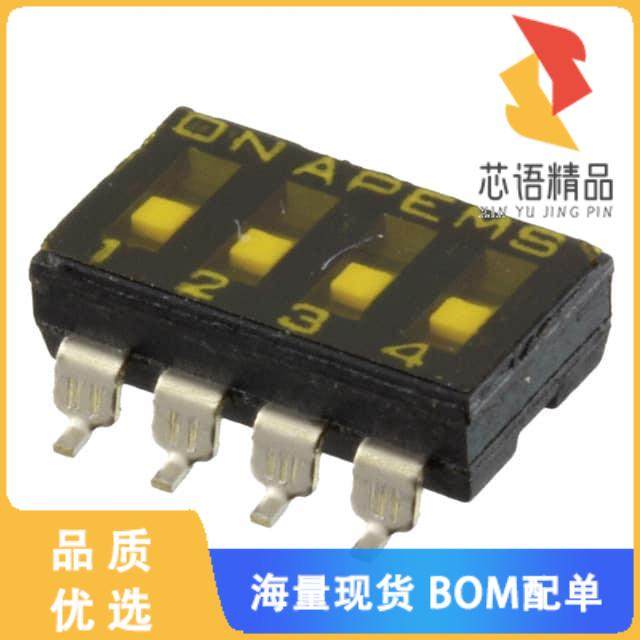 全新DMR04TTR原装(SWITCH SLIDE DIP SPST 25MA 24V)正品