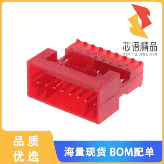 全新3-647016-8原装(CONN PLUG 8POS IDC 22AWG GOLD)正品