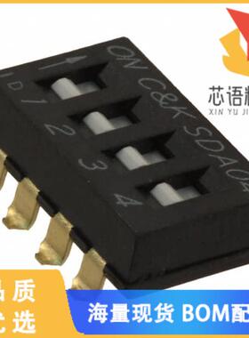 全新SDA04H0SBD原装(SWITCH SLIDE DIP SPST 25MA 24