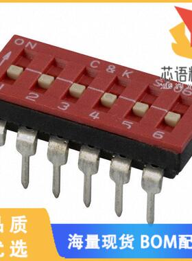 全新SD06H0B原装(SWITCH SLIDE DIP SPST 100MA 25V)正品