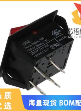 全新C1353ARBR3602AW原装(SWITCH ROCKER DPST 20A 2