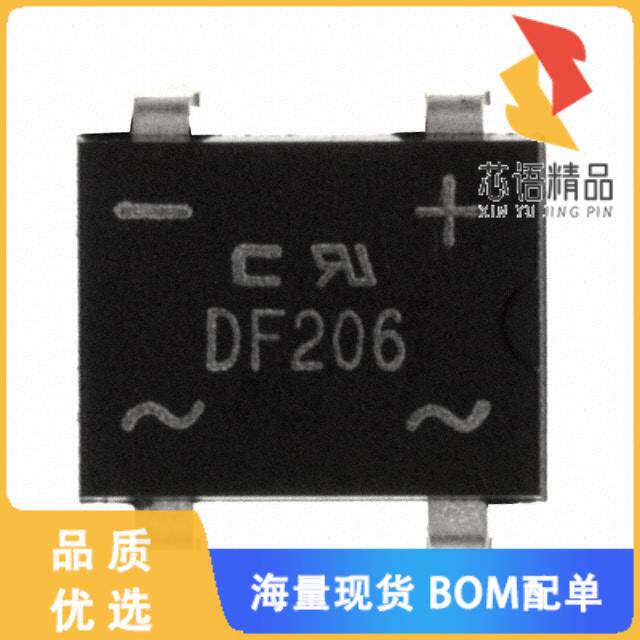 全新DF206-G原装(BRIDGE RECT 1PHASE 600V 2A 4-DF)正品