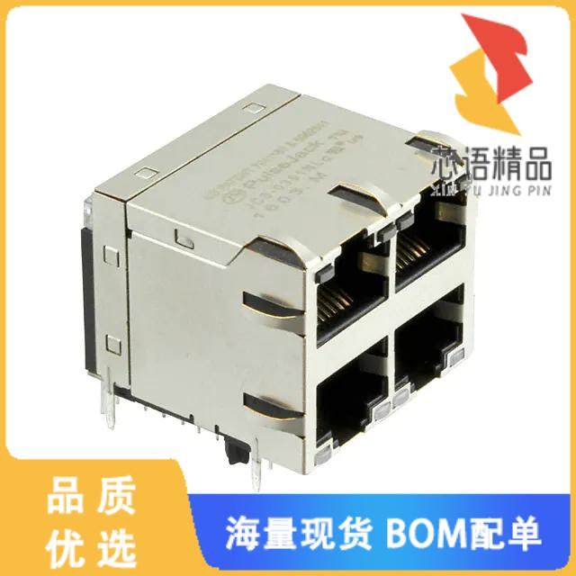 全新JC0-0351NL原装(CONN JACK 4PORT 1000 BASE-T P