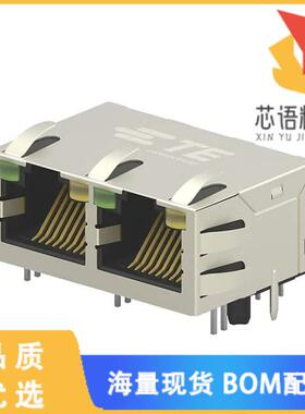 全新5-2301996-5原装(CONN JACK 2PORT 100 BASE-T P