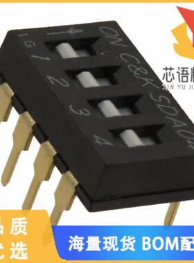 全新SDA04H0BD原装(SWITCH SLIDE DIP SPST 25MA 24V)正品