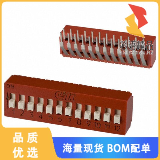 全新BD12AV原装(SWITCH SLIDE DIP SPST 100MA 5V)正品
