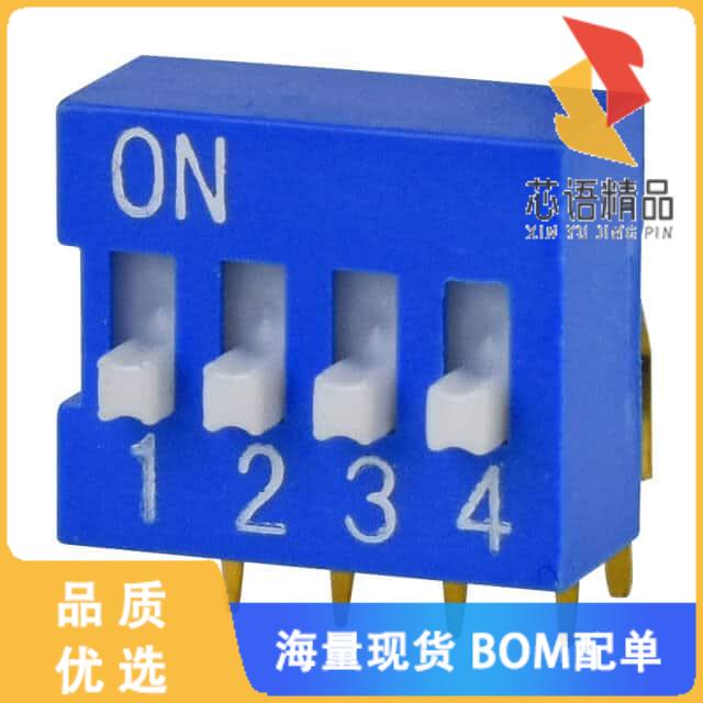 全新DS03-254-04BE原装(DIP SWITCH, SPST, 2.54 PIT