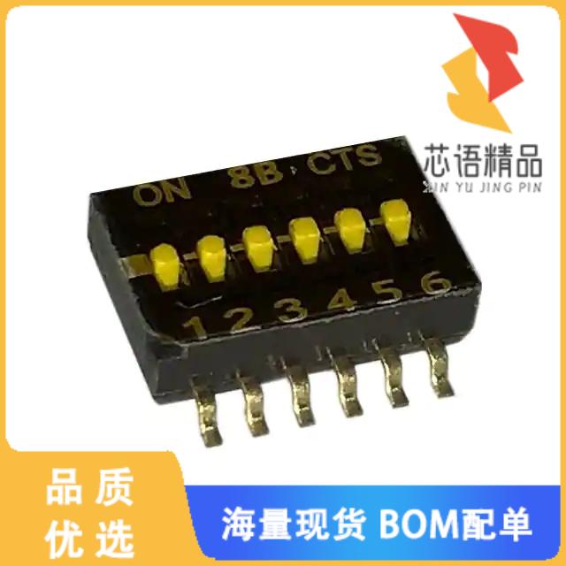 全新218-6LPST原装(SWITCH SLIDE DIP SPST 25MA 24V)正品