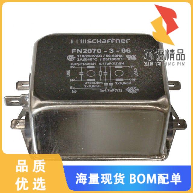 全新FN2070-3-06原装(LINE FILTER 110/250VAC 3A CH