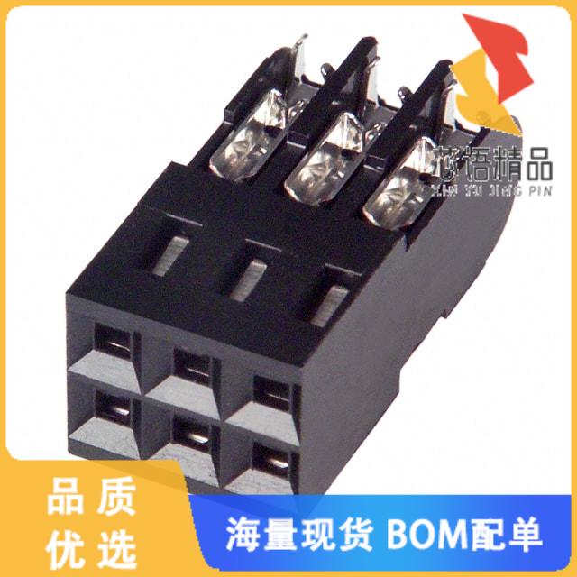 全新5-102393-1原装(CONN RCPT 6POS IDC 26-30AWG G