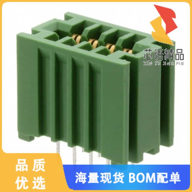 全新166087-4原装(CONN EDGE DUAL FEMALE 8POS 0.10