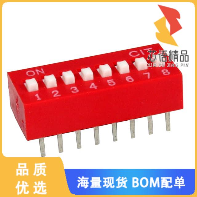 全新KG08E原装(DIP SWITCH SPST 8 POSITION THROU)正品