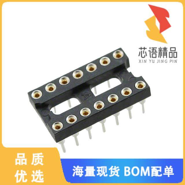 全新4-1571552-2原装(CONN IC DIP SOCKET 14POS GOL