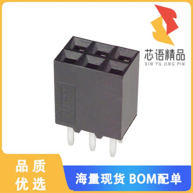 全新534206-3原装(CONN RCPT 6POS 0.1 GOLD PCB)正品