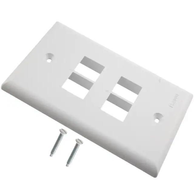全新NK4FNWH原装(FACEPLATE SNGL GANG 4PORT WHITE)正品