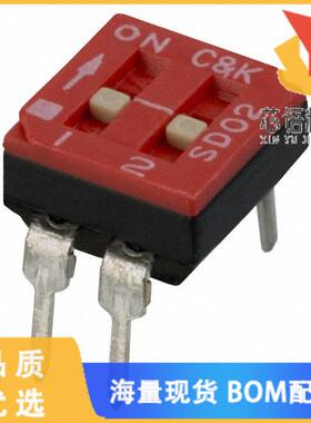 全新SD02H0B原装(SWITCH SLIDE DIP SPST 100MA 25V)正品