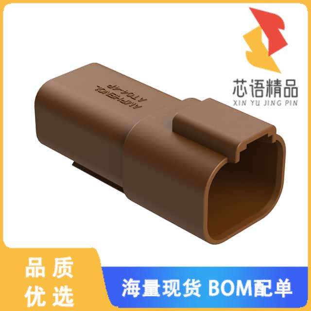 全新AT04-4P-BRN原装(4-WAY RECEPTACLE, MALE CONNE