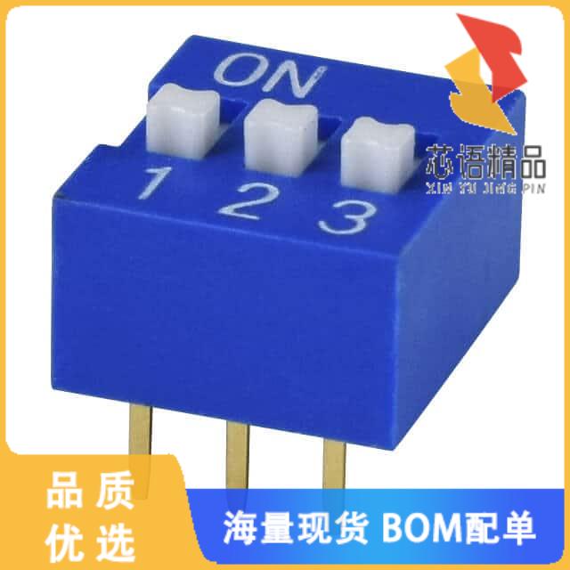全新DS01C-254-L-03BE原装(DIP SWITCH, SPST, 2.54