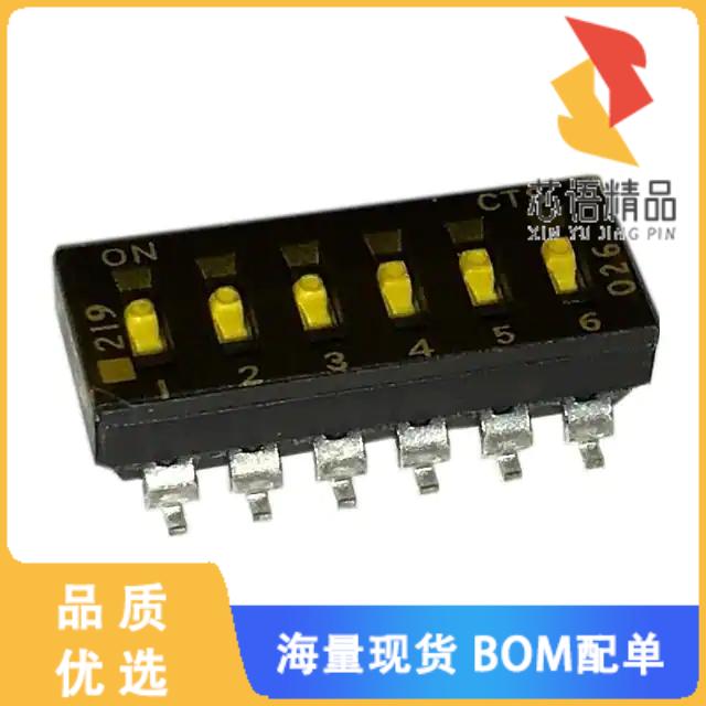 全新219-6LPSTR原装(SWITCH SLIDE DIP SPST 100MA 2