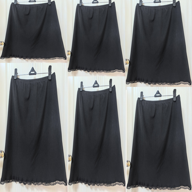 可外穿德绒内衬裙秋冬蕾丝加绒屁帘保暖大码打底冬裙女包臀半身裙