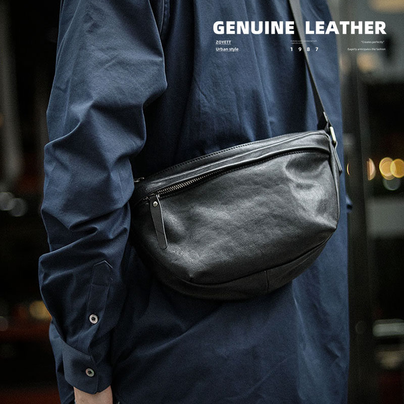 2025秋新款佐也原创男士真皮通勤胸包植鞣牛皮单肩斜挎包休闲男包,箱包皮具/热销女包/男包,男士包袋,淘宝优惠券,粉丝福利购,淘宝优惠卷