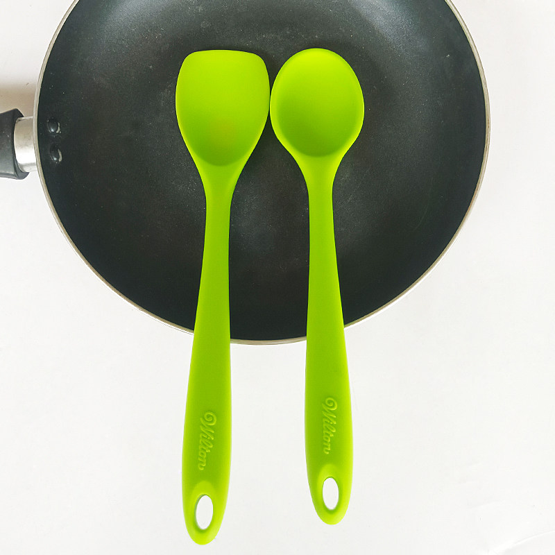 婴儿辅食硅胶锅铲耐高温宝宝辅食铲子不粘锅专用炒菜铲子护锅炒勺