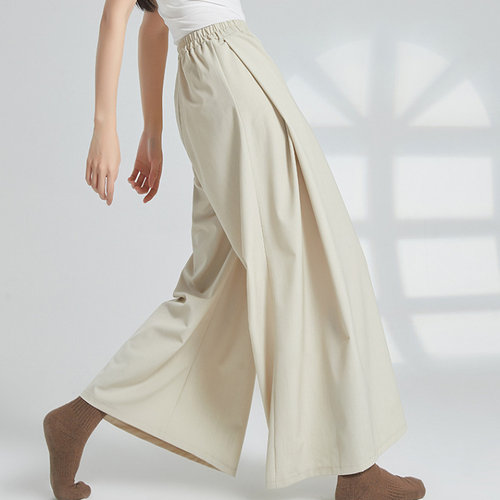 现代舞裤子女宽松版直筒阔腿裤日