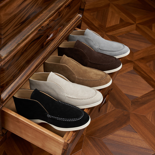 马丁靴男2026秋冬新款LP高帮鞋真皮乐福鞋休闲百搭短靴大码男鞋