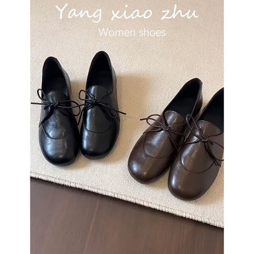 牛皮版~新款乐福小皮鞋女单鞋