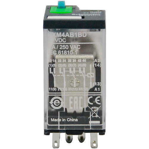 原装正品施耐德小型中间继电器RXM4AB1BD DC24V 14脚