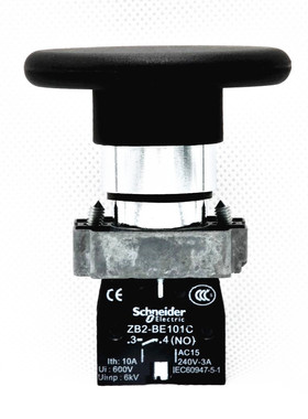 施耐德黑色大蘑菇头自复按钮开关 XB2-BR21C 60mm 1NO ZB2-BE101C