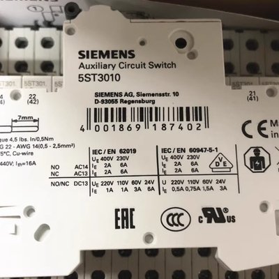 原装正品西门子断路器辅助触头点 5ST3010 1NO+1NC 5ST301.AS全新