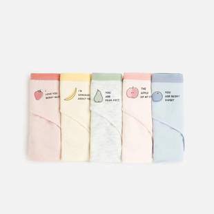 oysho水果系列西班牙外贸原单女士低腰三角裤女纯棉内裤5条装短裤