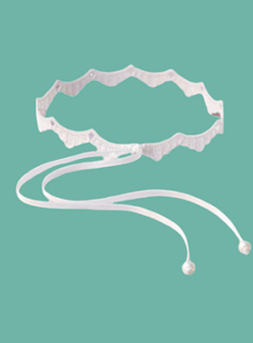 蝴蝶结界蕾丝女不含金属锁骨链