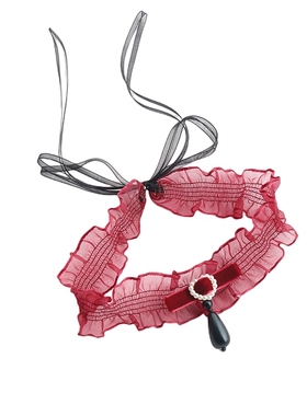 花边颈带choker项圈弹力手链