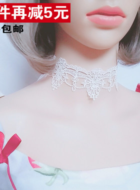 choker无扣欧洲宫廷风系带项圈