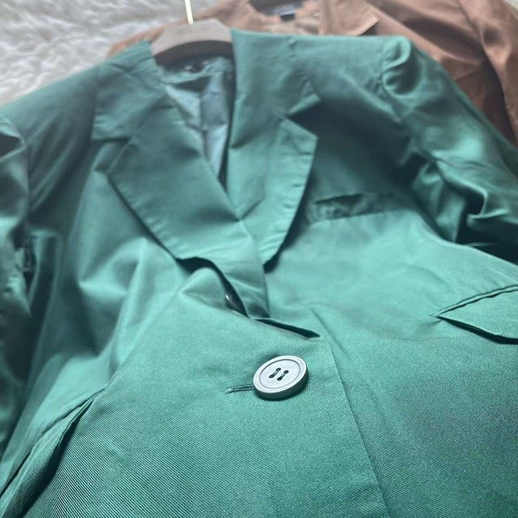 春秋胖MM炸街显瘦中长西服裙真丝宽松休闲廓形西装外套女桑蚕丝绸,女装/女士精品,常规大码外套,淘宝优惠券,粉丝福利购,淘宝优惠卷