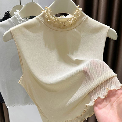 假领子百搭女秋冬季吊带背心