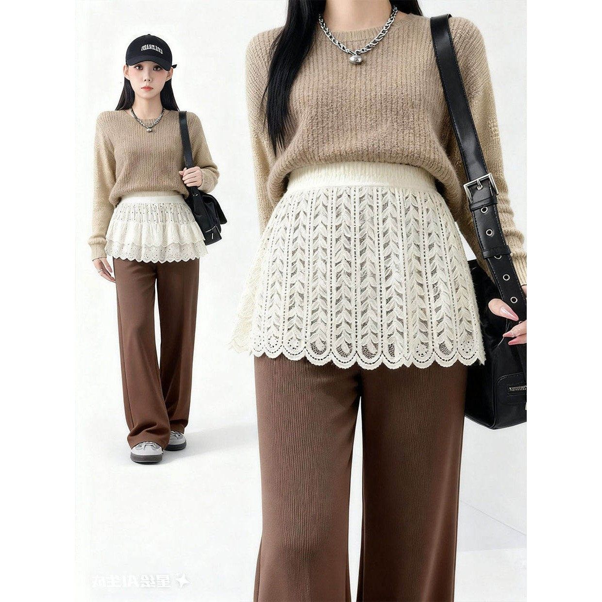 卫衣打底神器下摆遮小屁帘打底裤秋冬内搭蕾丝裙半身裙女遮臀裙罩,女装/女士精品,半身裙,淘宝优惠券,粉丝福利购,淘宝优惠卷