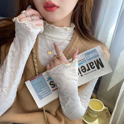 蕾丝打底衫内搭女春秋款20