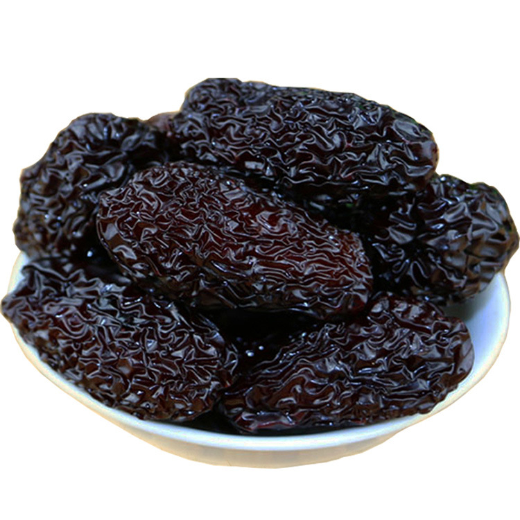 陕西黑枣特级乌枣500g紫晶枣红枣熏枣大黑枣子新鲜枣类制品买1送1