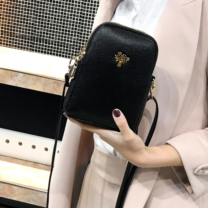 2020新款手机包女斜挎百搭单肩迷你小包包竖款零钱包放手机的小包