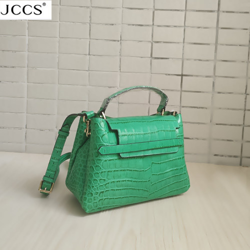 jccs新款正品真皮女包手袋鳄鱼纹