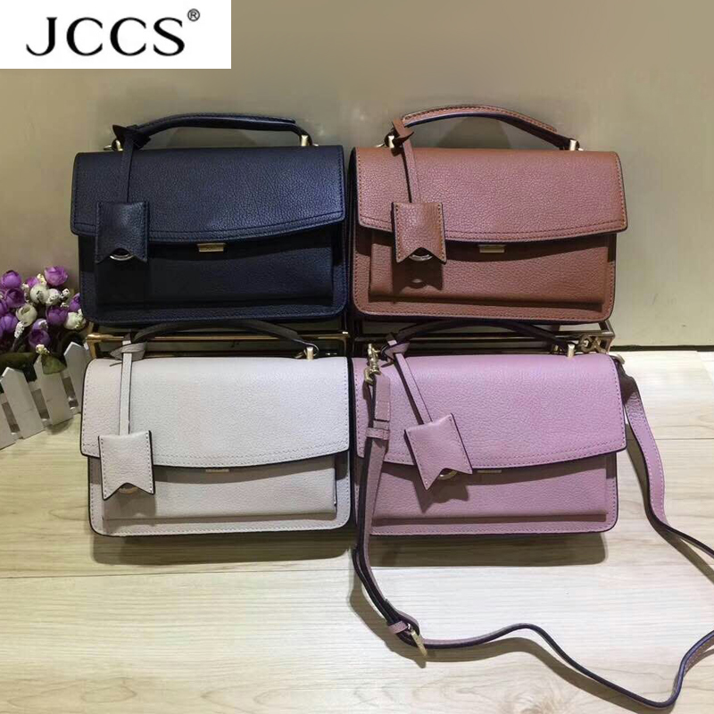 jccs新款真皮女包单肩手袋手拎包